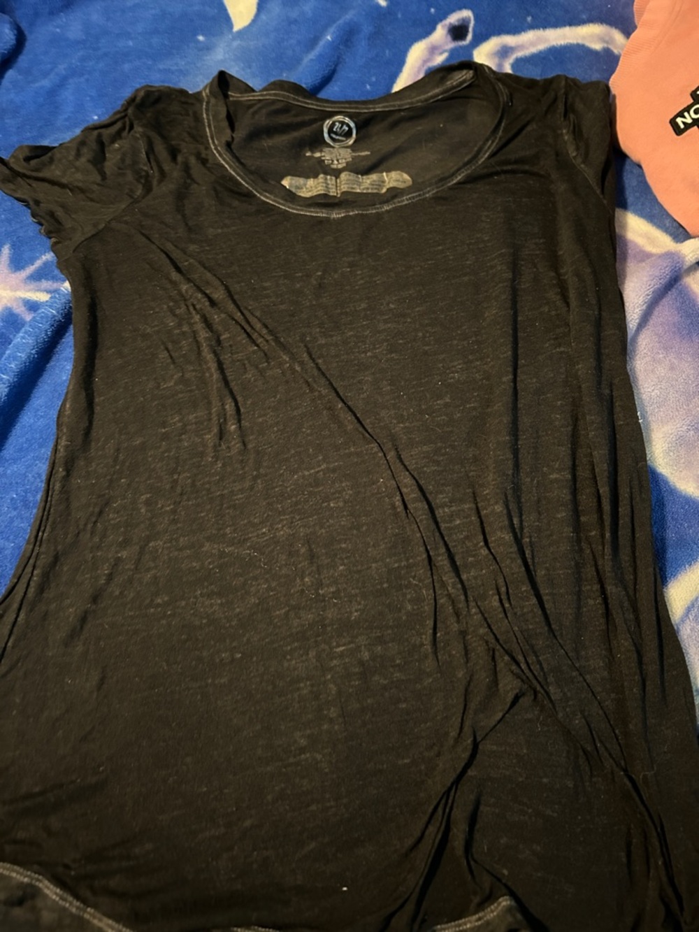Essential Black Scoop Neck Short-Sleeve Tee